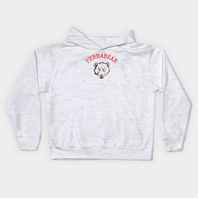 PERMABEAR Kids Hoodie by investortees